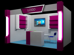 booth exhibition stand 3D Model