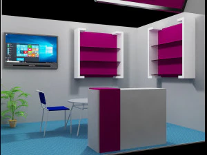 booth exhibition stand 3D Model