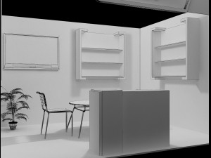 booth exhibition stand 3Dモデル