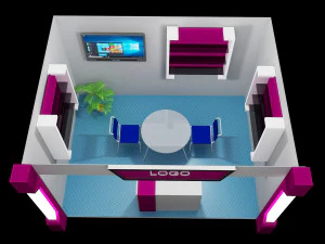 booth exhibition stand 3D Model