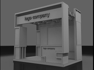 booth exhibition stand 3D 模型