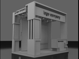 booth exhibition stand 3D 模型