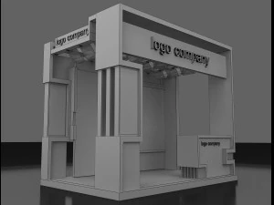 booth exhibition stand 3D Model