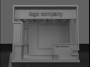 booth exhibition stand 3D 模型