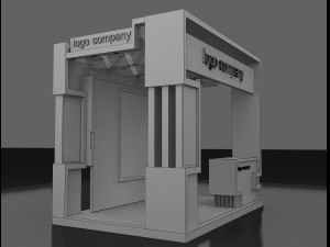 booth exhibition stand 3D 模型