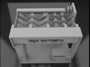 booth exhibition stand 3D 模型