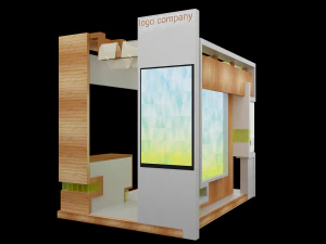 booth exhibition stand 3D Model
