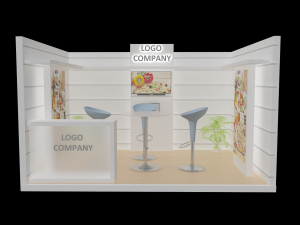 booth exhibition stand Modelo 3D