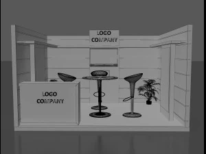 booth exhibition stand 3D Model