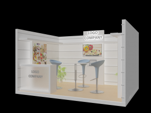booth exhibition stand Modelo 3D