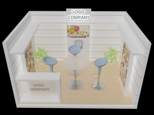 booth exhibition stand Modelo 3D