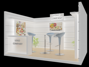 booth exhibition stand Modelo 3D