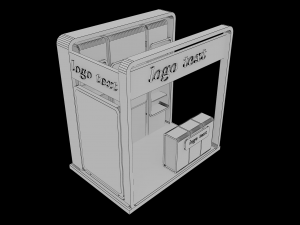 booth exhibition stand Modelo 3D