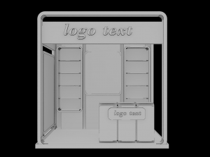 booth exhibition stand Modelo 3D