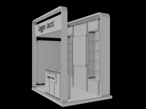 booth exhibition stand Modelo 3D