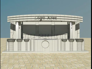 booth exhibition stand 3D Model
