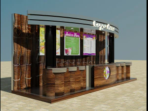 estande de exposi&ccedil;&atilde;o Modelo 3D