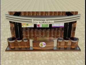 booth exhibition stand 3D Model