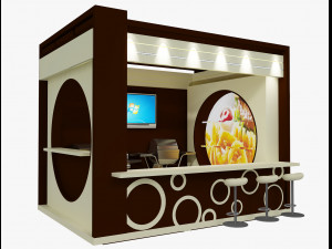 booth exhibition stand Model 3D