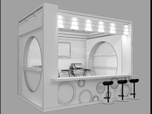 booth exhibition stand Modelo 3D