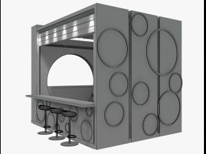 booth exhibition stand Modelo 3D