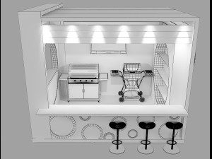 booth exhibition stand Modelo 3D