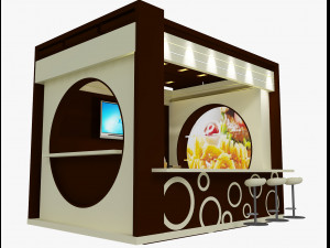 booth exhibition stand Modelo 3D