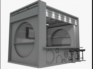 booth exhibition stand Modelo 3D