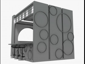 booth exhibition stand Modelo 3D