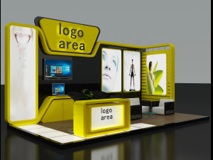 booth exhibition stand Model 3D