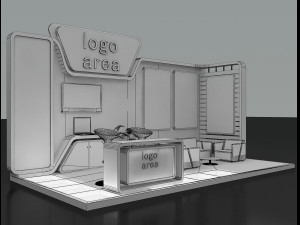 booth exhibition stand 3D 模型