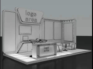 booth exhibition stand 3D Model