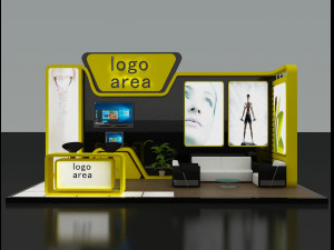booth exhibition stand 3D 模型