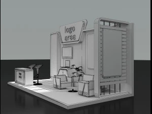 booth exhibition stand 3D Model