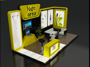 booth exhibition stand 3D 模型