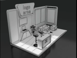 booth exhibition stand 3D Model