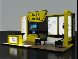 booth exhibition stand 3D 模型