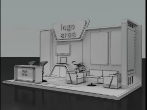booth exhibition stand 3D Model