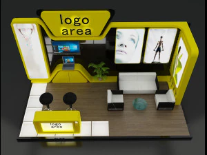 booth exhibition stand 3D Model