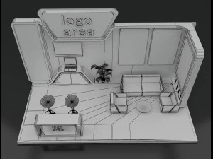 booth exhibition stand 3D Model