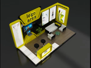 booth exhibition stand 3D Model