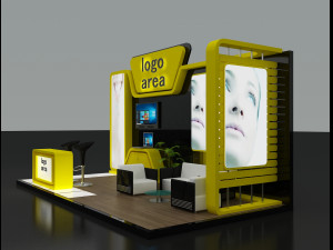 booth exhibition stand 3D 模型