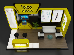 booth exhibition stand 3D 模型