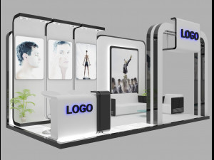 booth exhibition stand Model 3D
