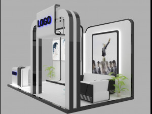 booth exhibition stand 3D-Modell