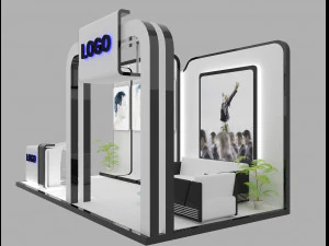 booth exhibition stand 3D Model