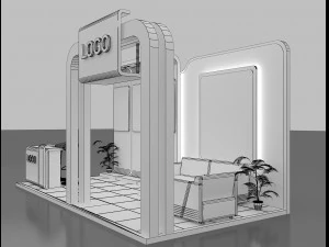 booth exhibition stand 3D Model