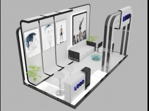 booth exhibition stand 3D-Modell