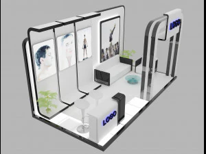 booth exhibition stand 3D Model