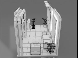 booth exhibition stand 3D-Modell